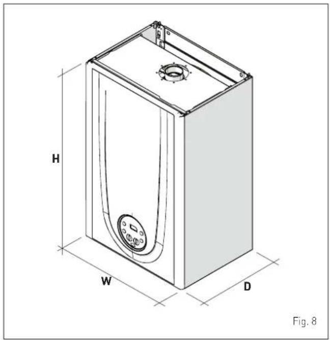 SIME Brava One 40 BF - Dimensions and weight - 1