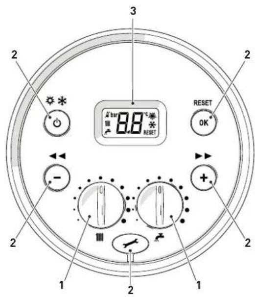3 2 2 8.8 °C RESET OK - + - 1 2 1 2