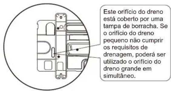 SIME SHP M PRO - Posição do orifício do dreno - 2