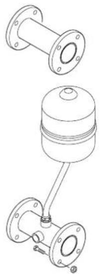 SIME Murelle Equipe 140 ErP - DESCRIPTION KIT RACCORDEMENT COMPENSATEUR HYDRAULIQUE code 8101534 (à demander à part) (fig. 6) - 1