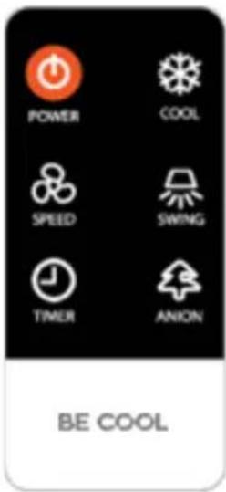 Be Cool BC63AC2301IKF - DESCRIPTION OF THE REMOTE CONTROL - 1
