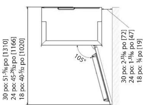 Hestan KFCL24 - DÉCOUPE D'INSTALLATION - MODÈLES KRC, KFC, KWC, KRW AVEC SS OU COULEUR - 3