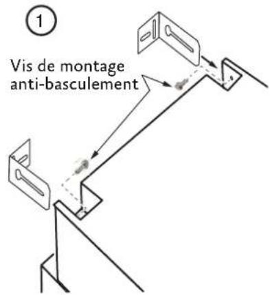 Hestan KFCL24 - MONTAGE DES SUPPORTS ANTI-RENVERSEMENT - Série KRP - 1