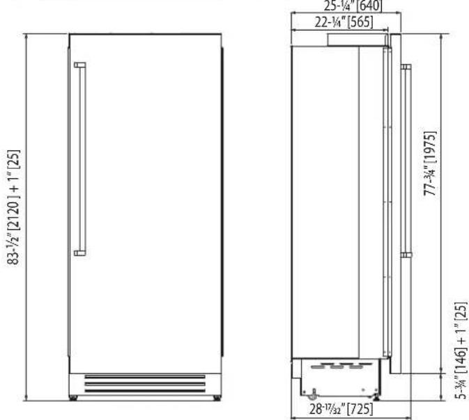 Hestan KFCL24 - INSTALLATION CUT-OUT - KRC, KFC, KWC, KRW MODELS - SS OR COLOR - 4