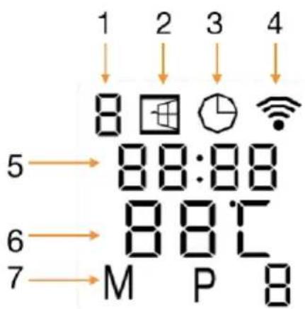 SHX SHXA1000-WiFi - Affichage à l'écran : - 1