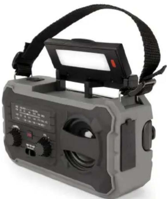 THOMSON RT280 - Solar-Kurbelradio mit Taschenlampe und Leseleuchte - 1