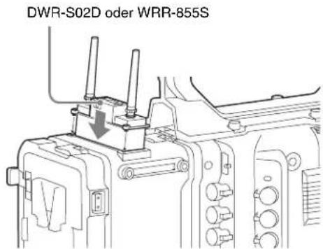SONY CBK-55BK - So montieren Sie den DWR-S02D oder WRR-855S - 2