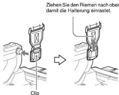 SONY CBK-55BK - So bringen Sie den Schulterriemen an - 1