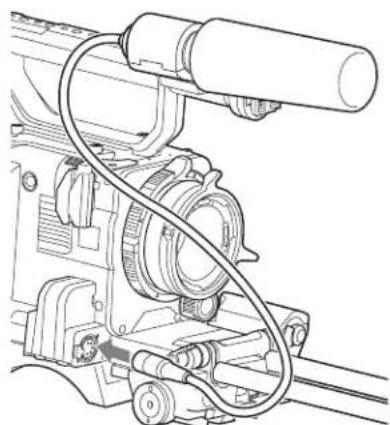 SONY CBK-55BK - To attach a microphone - 1
