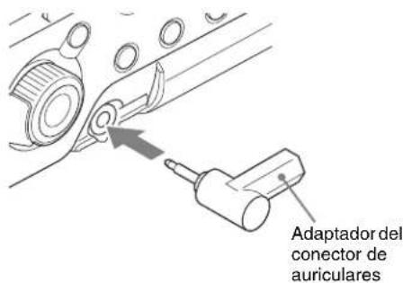 SONY CBK-55BK - Uso del adaptador del conector de auriculares - 1