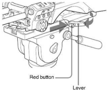 SONY CBK-55BK - To remove the CBK-55BK from the tripod adaptor - 1