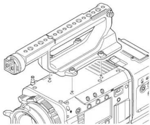 SONY CBK-55BK - Attaching the handle - 1