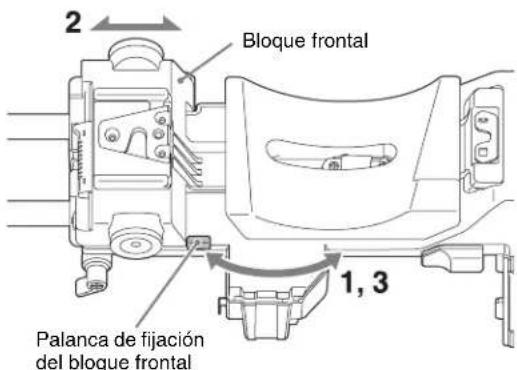 SONY CBK-55BK - Para ajustar la posición del bloque frontal - 1