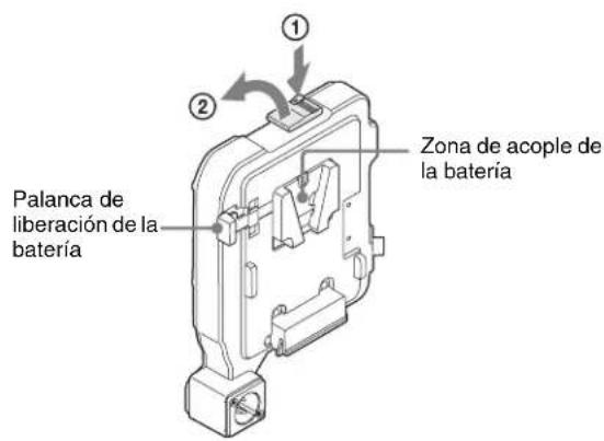 SONY CBK-55BK - Conexión de un adaptador de la batería para el CBK-55BK - 1