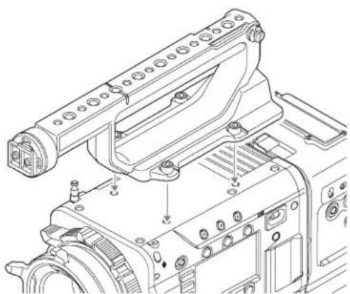 SONY CBK-55BK - Anbringen des Griffs - 1