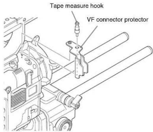 SONY CBK-55BK - To attach the VF connector protector - 1