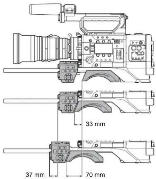 SONY CBK-55BK - Einstellen der Schulterpolsterposition - 1