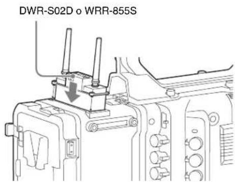 SONY CBK-55BK - Inserimento di DWR-S02D o WRR-855S - 2