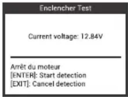 ANCEL AD310 Pro - Enclencher test - 2