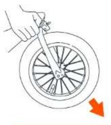 Baby Trend Expedition Jogger - FRONT WHEEL RUEDA DELANTERA ROUE AVANT - 2