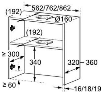 BOSCH DBB95CC60 - Préparer le meuble - 2