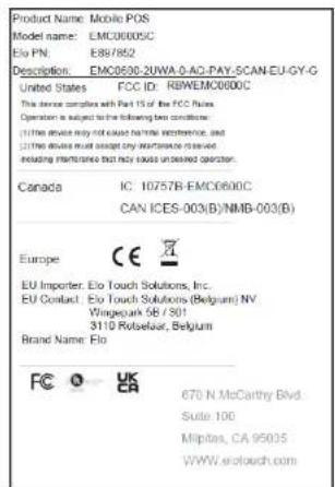 ELO M60 Pay E898054 - 電子規制ラル - 7