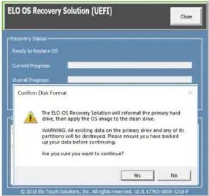 ELO I-Series 2 E718055 - 恢复操作系统 - 4
