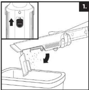 SHARK WandVac 2.0 WV270EU - VIDAGE DU BAC À POUSSIÈRE - 1