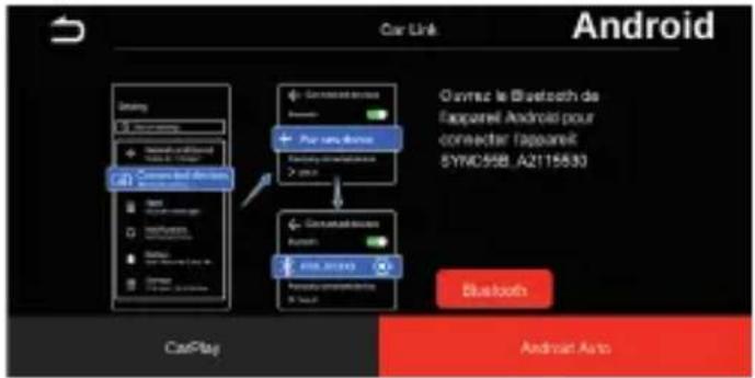 Car Link Android Ovmax le Bluetooth de l'apparel Android pour connecter l'apparel 5YWC55B, A2115530 Bluetooth CarPlay Android Auto