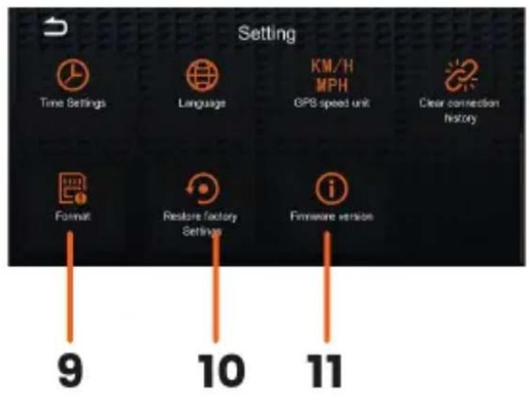 Interphone SYNC55 - Settings screen - 2