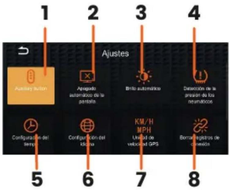 Interphone SYNC55 - Pantalla de configuración - 1