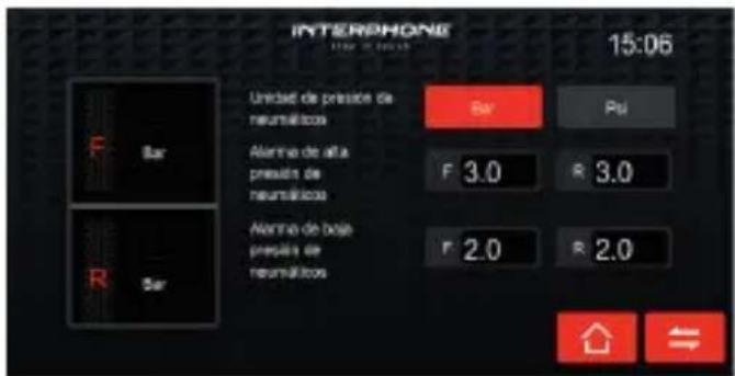 Interphone SYNC55 - Pantallas del tablero - 3