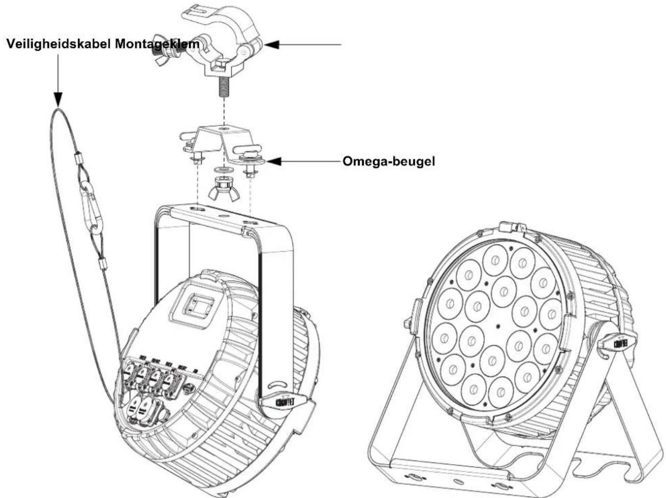 Chauvet COLORdash Par-H18XIP - Montage - 1