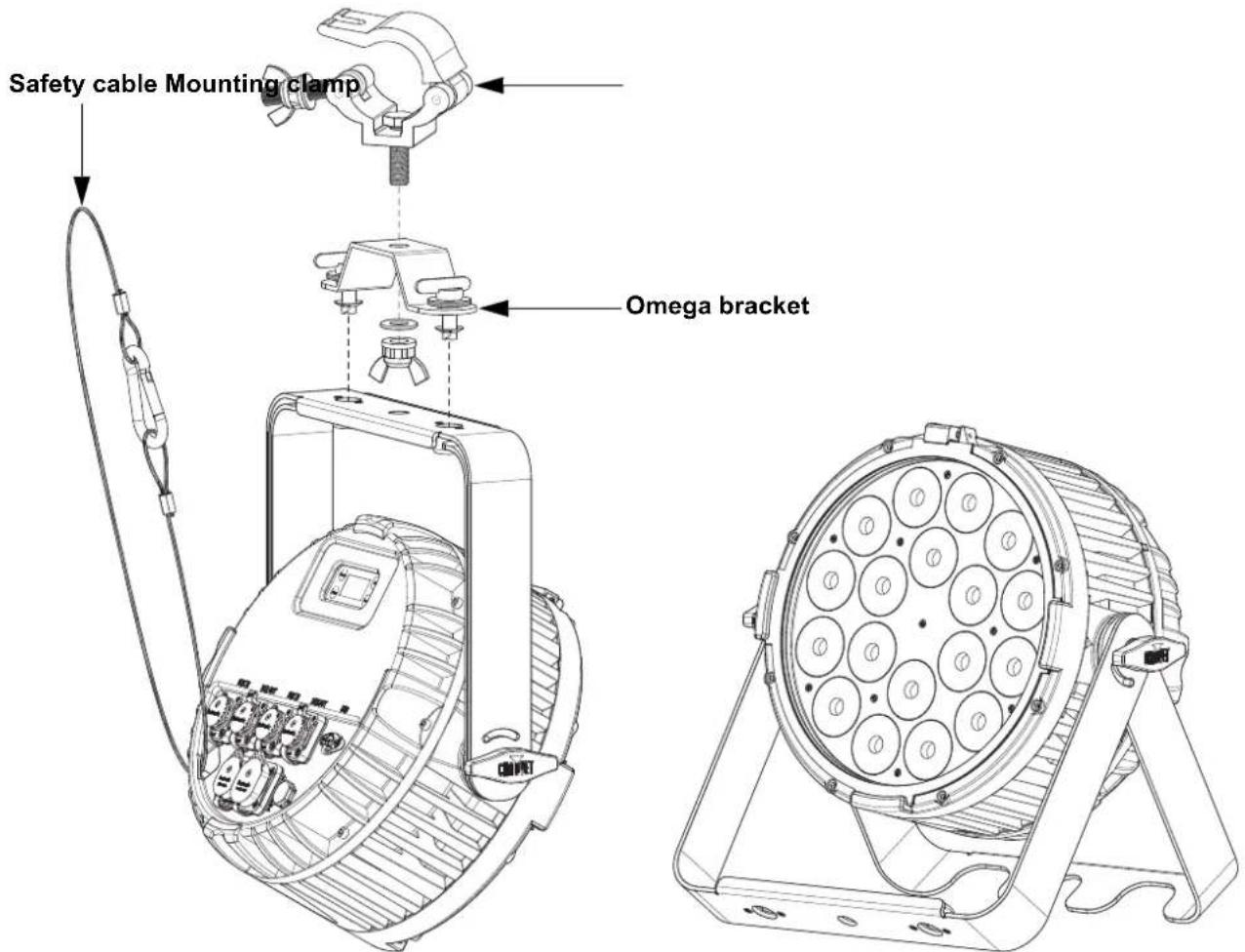 Chauvet COLORdash Par-H18XIP - Mounting - 1