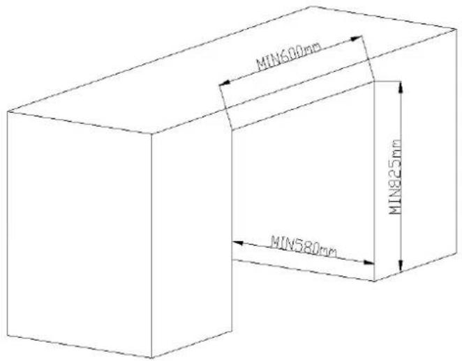 Le Cellier LC53BUF - Built-in installation drawings - 1