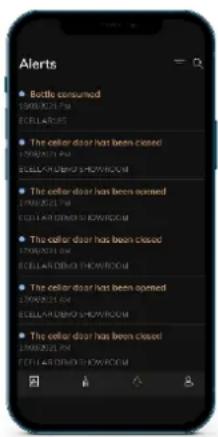 LA SOMMELIERE APOGEE200N - "ALERTS" page - 1