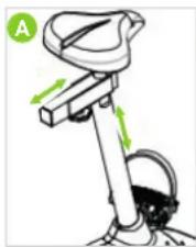 VirtuFit HTR 1.0 - To adjust the foot straps, follow the steps below: - 1