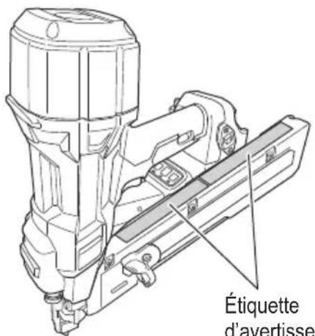HiKOKI NR 1838DKA - ÉTIQUETTES D'AVERTISSEMENT - 1