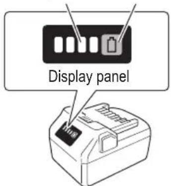 HiKOKI NR 1838DKA - Remaining battery indicator - 1