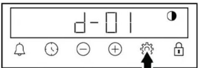 BEKO FBE67301XCS - Setting the display brightness - 1