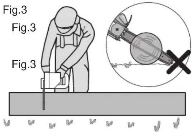 WORX WG311 - Bucking a log - 1