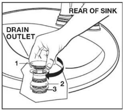 American Standard Delancey 7052207 - INSTALL DRAIN FROM BELOW FIXTURE - 1