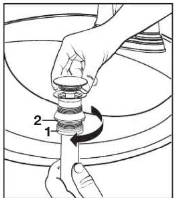 American Standard Delancey 7052207 - INSTALL DRAIN FROM BELOW FIXTURE - 2