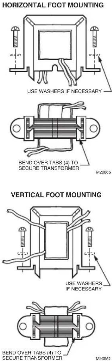 HONEYWELL AT72D - Mounting the AT20A and AT40A Transformer - 3