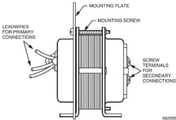 HONEYWELL AT72D - Clamp Mounting Using Junction Box Knockout - 2