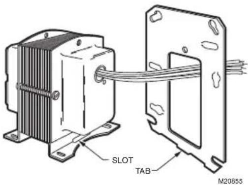 HONEYWELL AT72D - Clamp Mounting Using Junction Box Knockout - 7