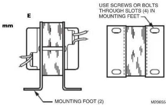 HONEYWELL AT72D - Mounting the AT20A and AT40A Transformer - 2