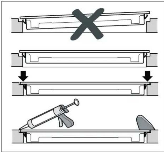 GAGGENAU CX491610 - Seulement en cas de pose en affleurement : - 1
