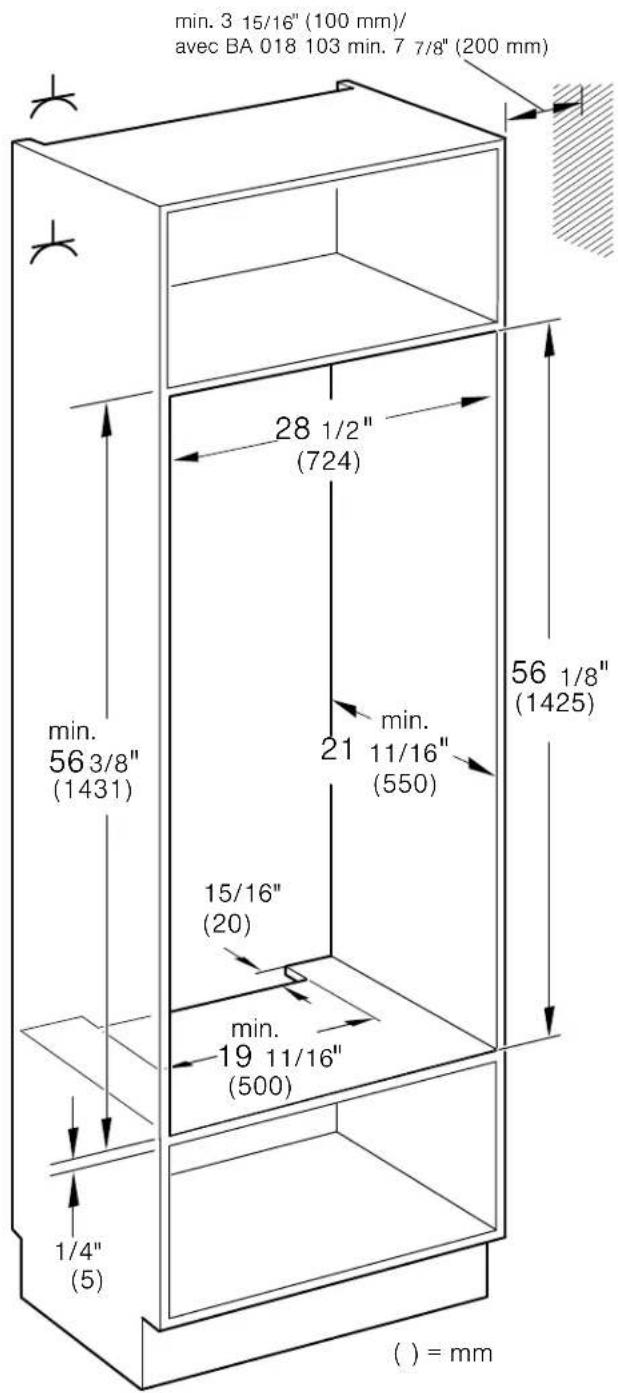 GAGGENAU BX481611 - Exigences générales concernant le meuble - 2