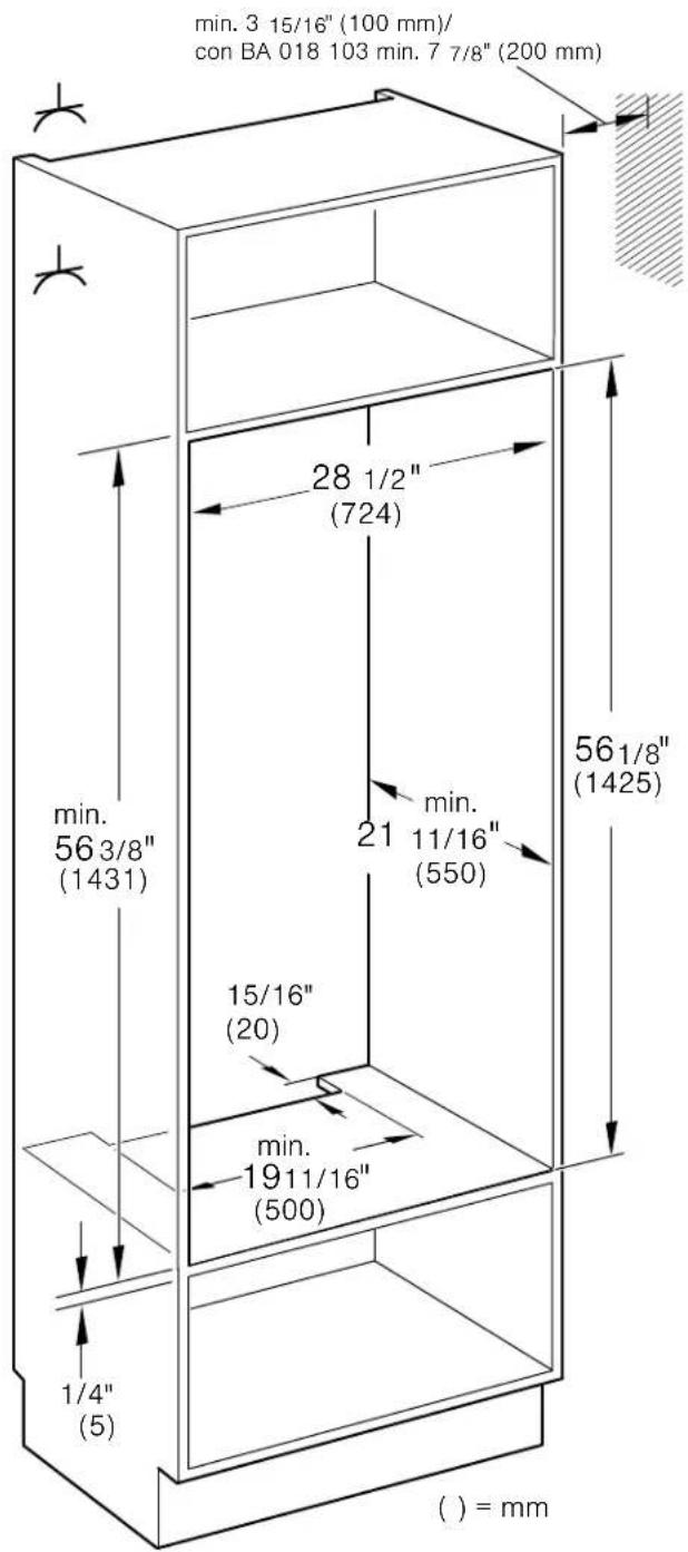 GAGGENAU BX481611 - Requisitos generales del gabinete - 2